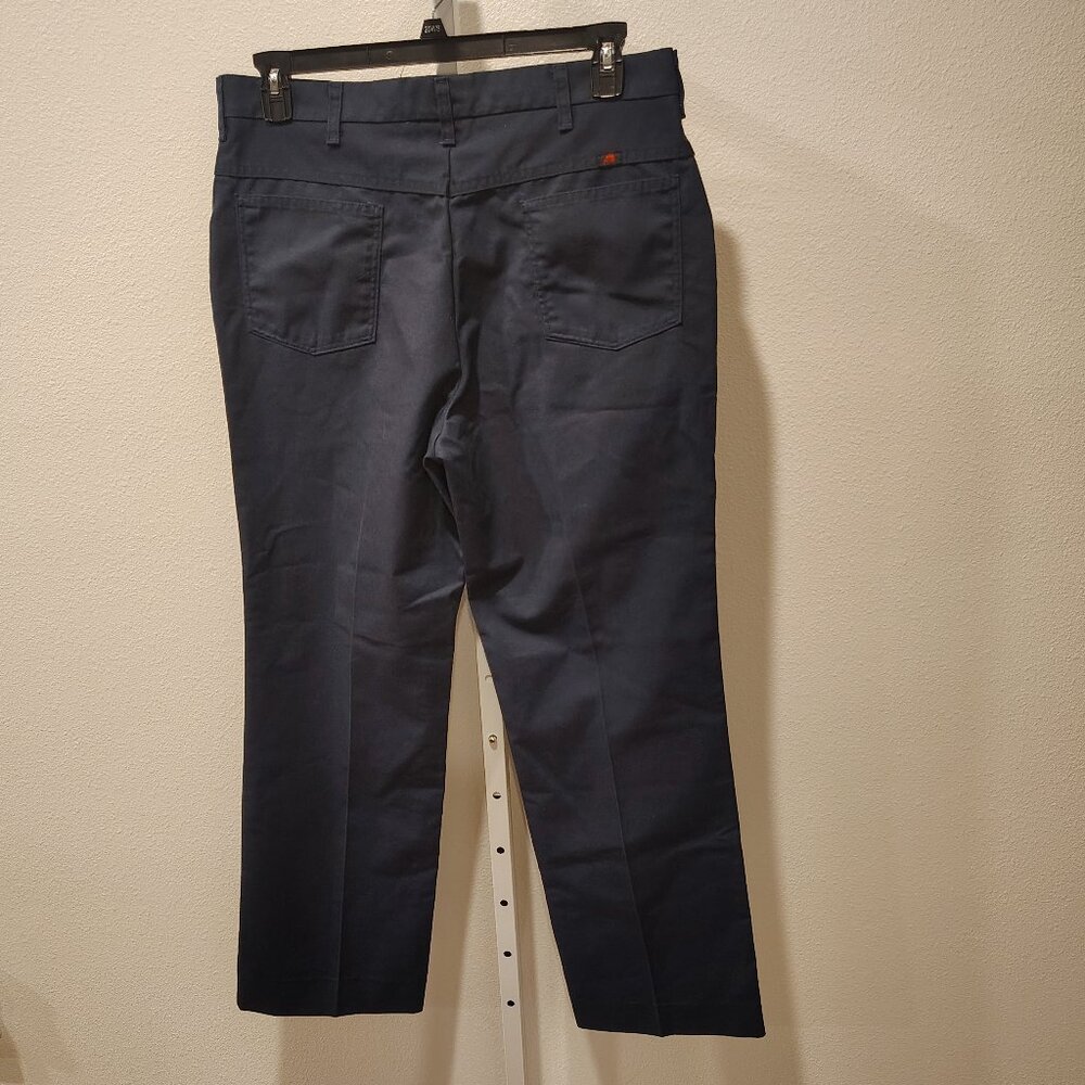 Durable Press Men's Navy Blue Uniform Pants Size 36 Polyester Cotton